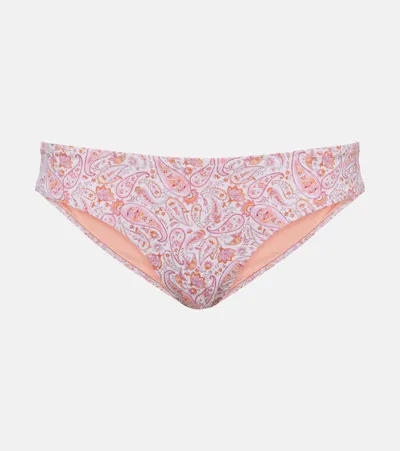 Heidi Klein Muskmelon Bay Printed Bikini Bottoms In Multicoloured