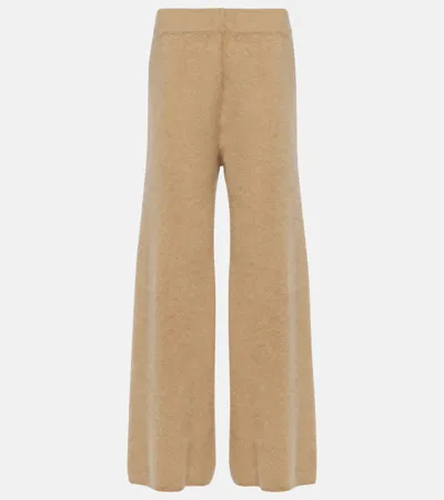 Lisa Yang Ellery Brushed Cashmere Flared Pants In Neutral