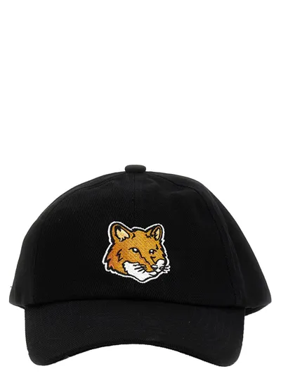 Maison Kitsuné Black Large Fox Head Cap