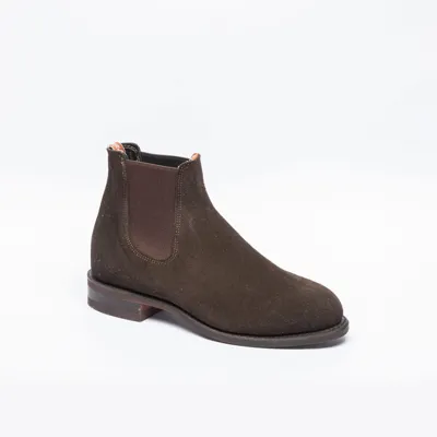 R.m.williams Chocolate Suede Boot In Marrone