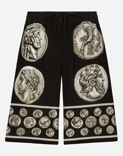 Dolce & Gabbana Crêpe De Chine Bermuda Jogging Pants