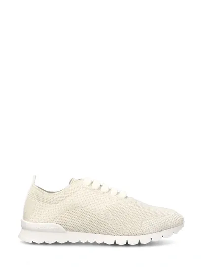 Kiton Sneakers In Cream White