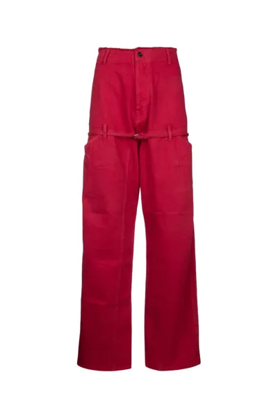 Jacquemus Red Le Chouchou 'le De Nîmes Criollo' Jeans