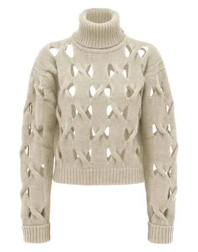 Federica Tosi Wool Knitwear. In Panna