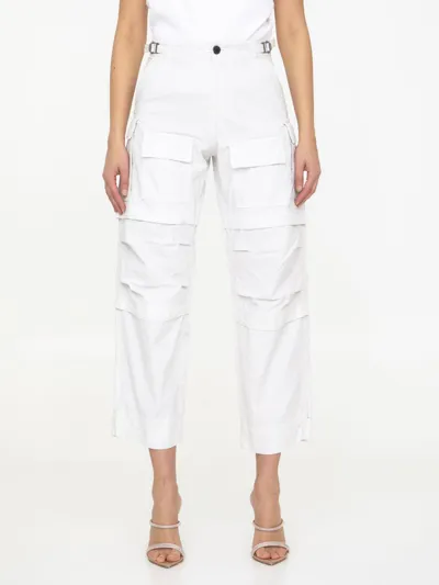 Darkpark Julia Cargo Pants In White