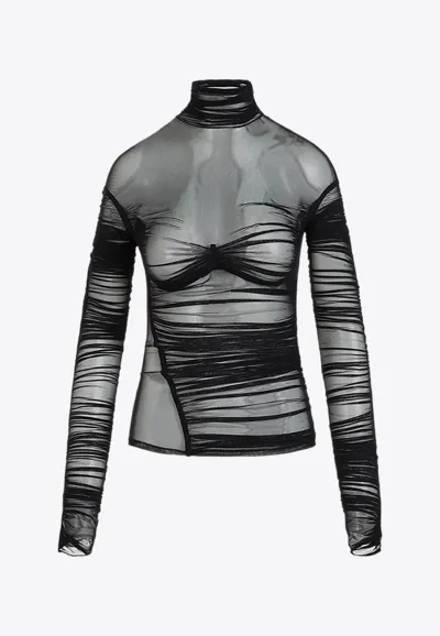 Mugler Top In Black