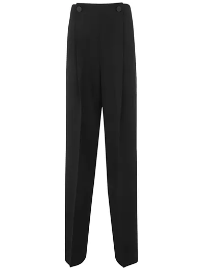 Max Mara Amedea Wide Leg Smoking Trousers Clothing In Black