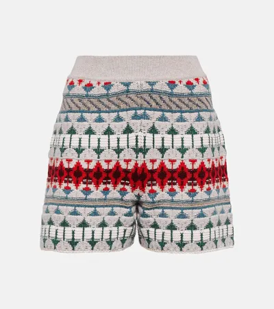 Loro Piana Cashmere Shorts In Multicoloured