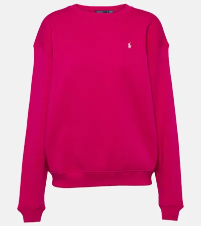 Polo Ralph Lauren Cotton-blend Sweatshirt In Pink