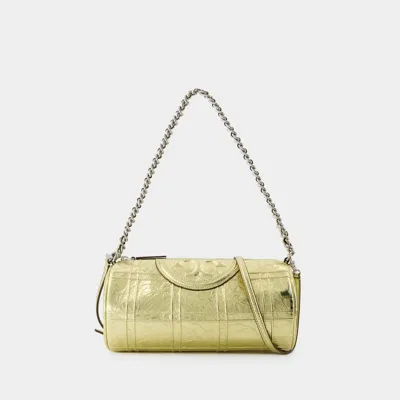 Tory Burch Fleming Soft Barrel Bag -  - Leather - Gold