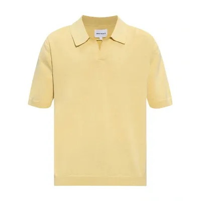 Norse Projects Yellow Leif Polo In Sunwashed Yellow