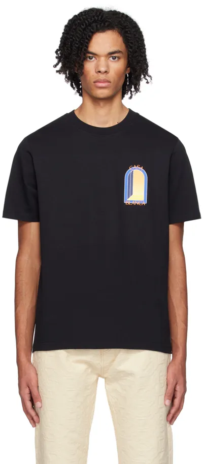 Casablanca Black 'l'arche De Nuit' T-shirt