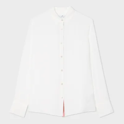 Ps By Paul Smith Ps Paul Smith Womens Spray Swirl Placket Shirt In Cream