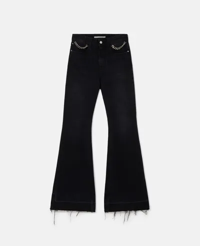 Stella Mccartney Falabella Flared Jeans In Black