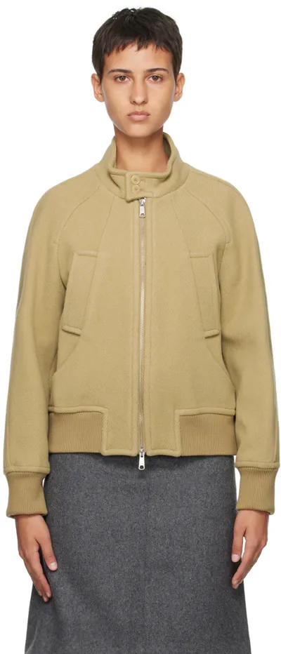 Dunst Tan Diagonal Jacket In Camel