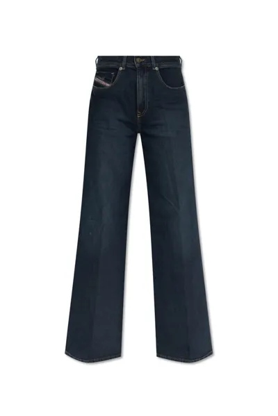 Diesel D-akemi 1978 Mid-rise Bootcut Jeans In Blue