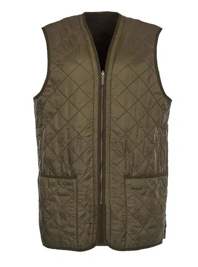 Barbour Quilted Zip In Green