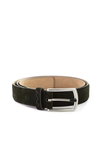 Z Zegna Buckle Belt In Green