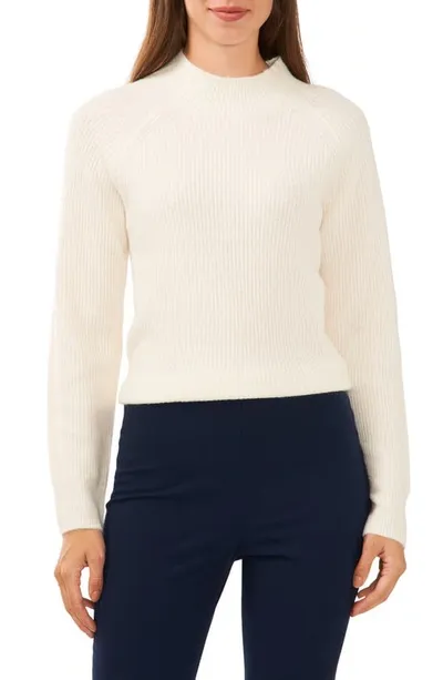 Halogen Funnel Neck Sweater In White