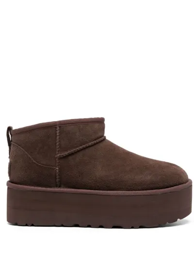 Ugg Classic Ultra Mini Platform In Burnt Cedar