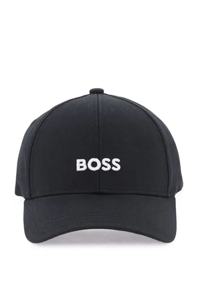 Hugo Boss Boss  Logo Embroidered Baseball Cap In Black