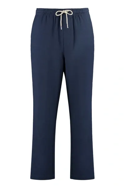 Department 5 Brewery Cotton Blend Trousers In Blue