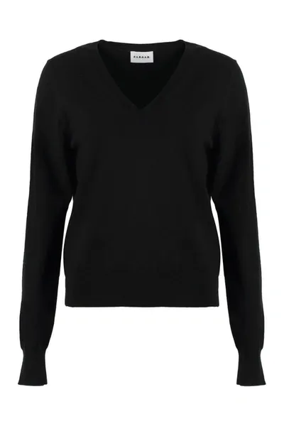 P.a.r.o.s.h Fine-knit Sweater In Black