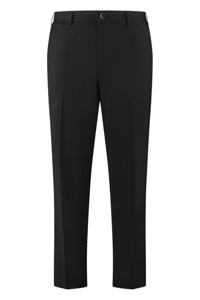 The (alphabet) The (pants) - Wool Blend Tailored Trousers In Black