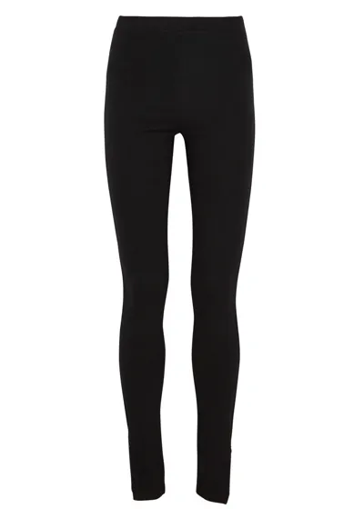 Totême Cork Stretch-jersey Leggings In Black