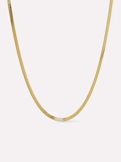 Ana Luisa Herringbone Chain In Gold