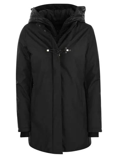 Fay Toggle - Double Front Parka In Black