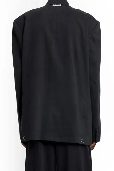 Vetements Single Breasted Blazer In Black