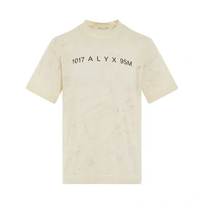 Alyx Logo Print Translucent S/s T-shirt In White