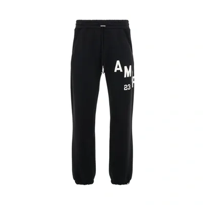 Amiri Hockey Logo-patch Track Pants In Black