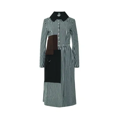 Maison Margiela Long Stripe Shirt Dress