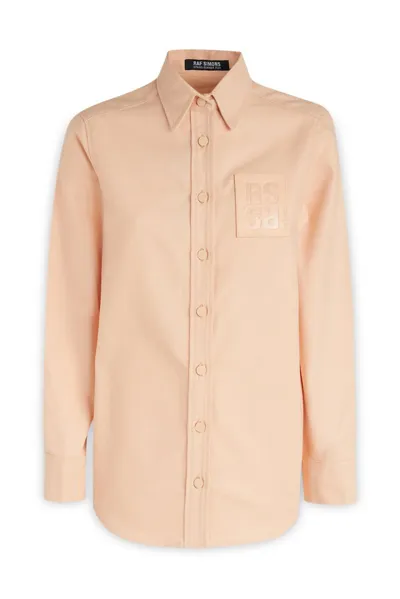 Raf Simons Orange Patch Shirt In Pink