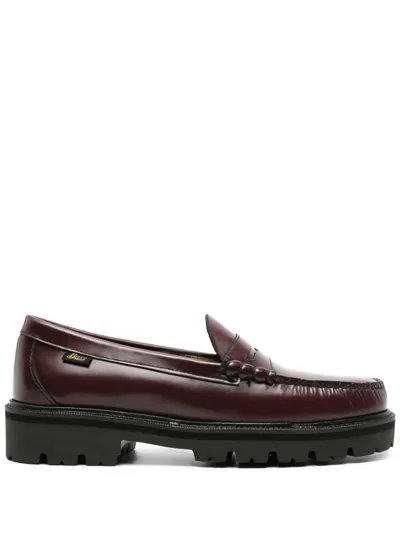 G.h. Bass & Co. Weejuns 90 Larson Leather Penny Loafers In Red