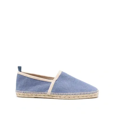 Castaã±er Contrasting-trim Detail Espadrilles In Blue