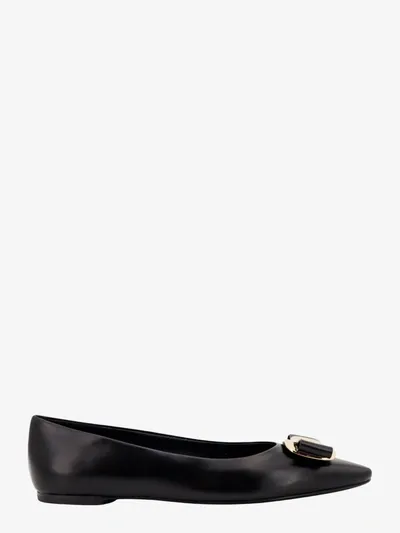 Ferragamo Varina Ballerinas In Black