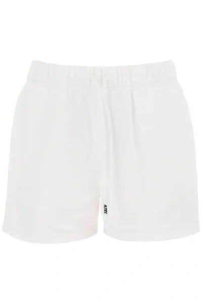 Autry Sweatshorts With Logo Embroidery In White