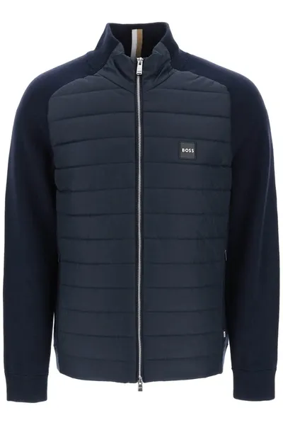 Hugo Boss Boss Cardigan In Blue