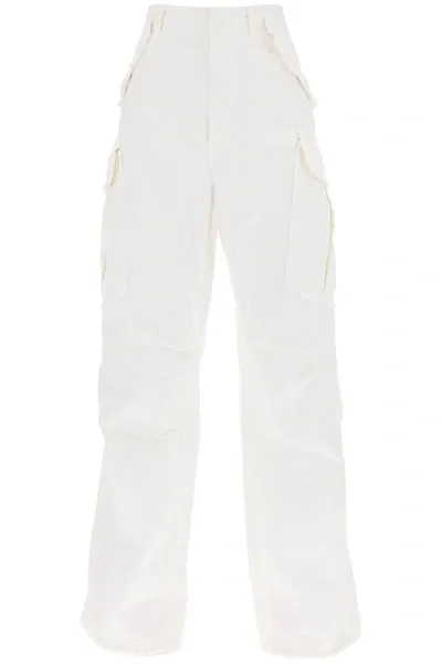 Darkpark Vivi Wide Leg Cargo Jeans In White