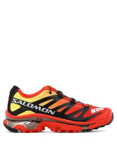 Salomon Xt-4 Og Sneakers Red In Fiery Red Black Empire Yellow