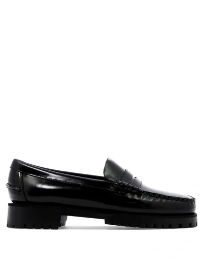 Sebago Dan Lug Loafers In Black