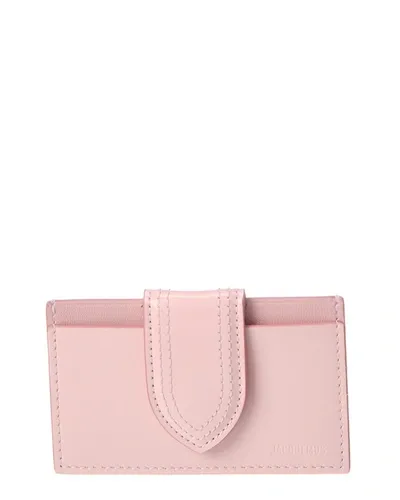 Jacquemus Le Porte Carte Bambino Patent Card Case In Pink