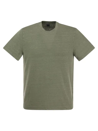 Fedeli T-shirt Linen Flex Extreme In Green