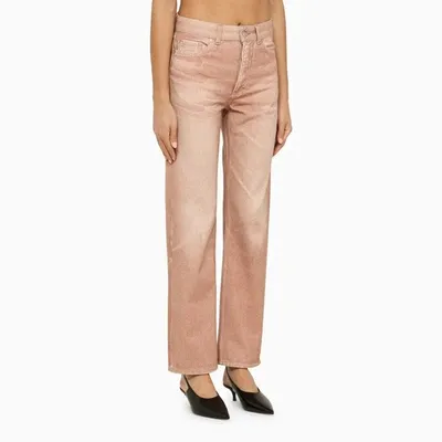 Our Legacy Third Cut Digital Rust Straight-leg Jeans In Pink