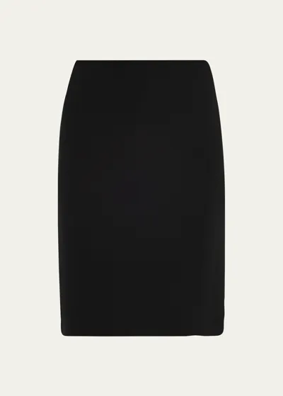 Giorgio Armani Women's Silk Pencil Skirt In Black