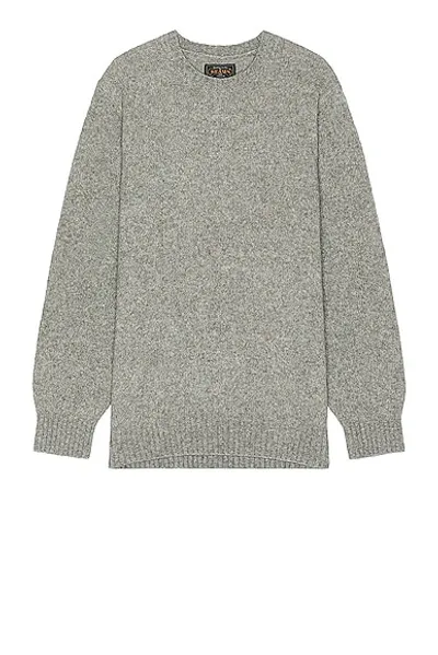 Beams Crew Cashmere Sweater In Grey