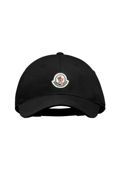 Moncler Collection Gabardine Baseball Cap Black